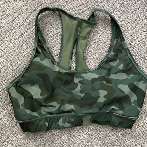 $ firm Marika Camo Sports Bra